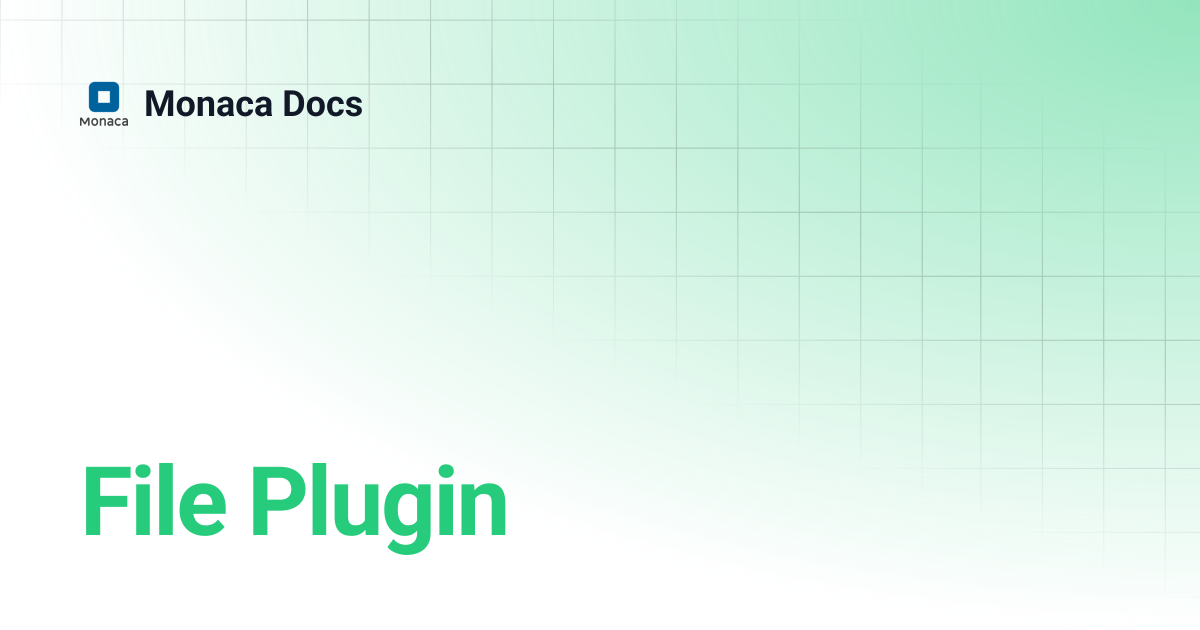 File Plugin | Monaca Docs