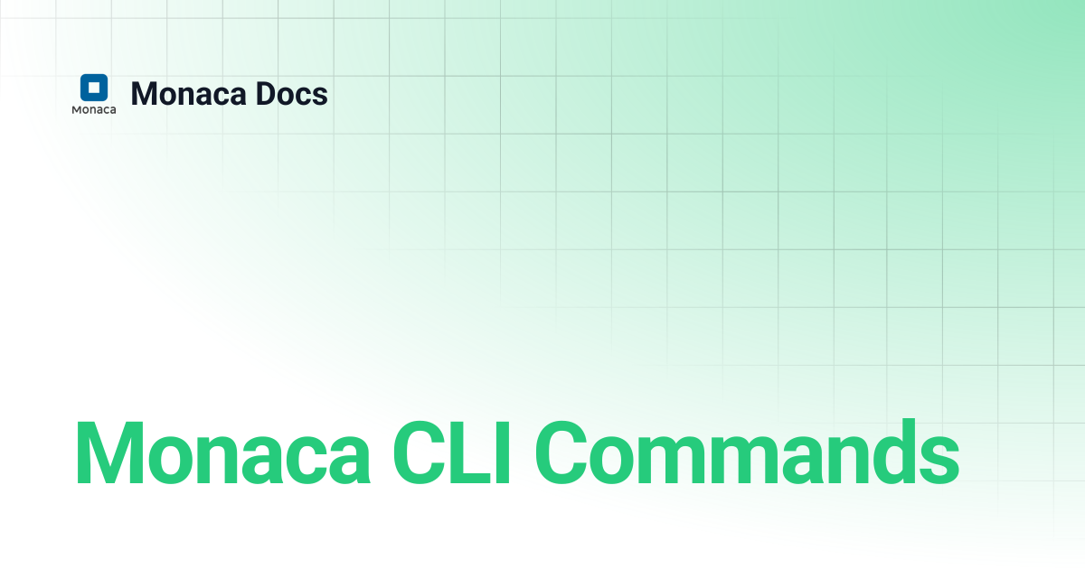 Monaca CLI Commands | Monaca Docs