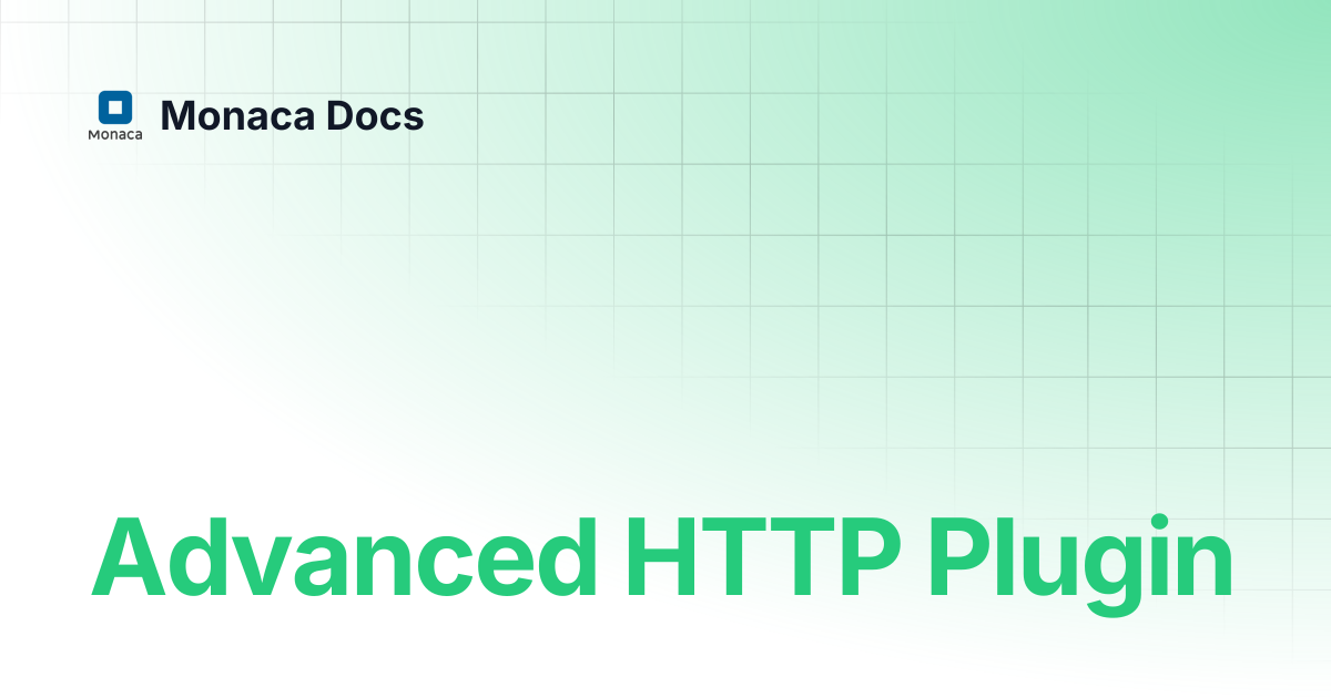 Advanced HTTP Plugin | Monaca Docs