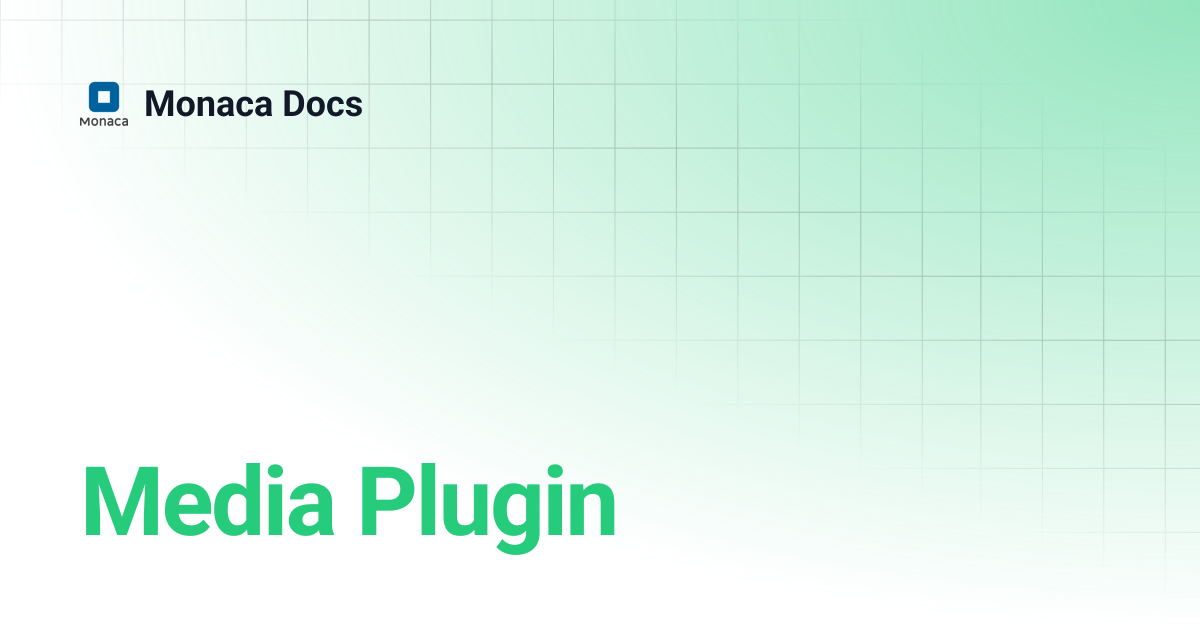 Media Plugin | Monaca Docs